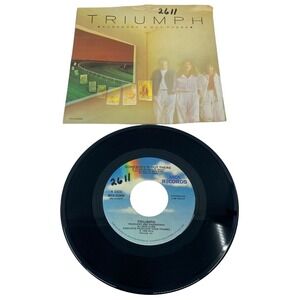 Triumph 7" Vinyl Record Somebody's Out There / What Rules My Heart MCA PS Sleeve